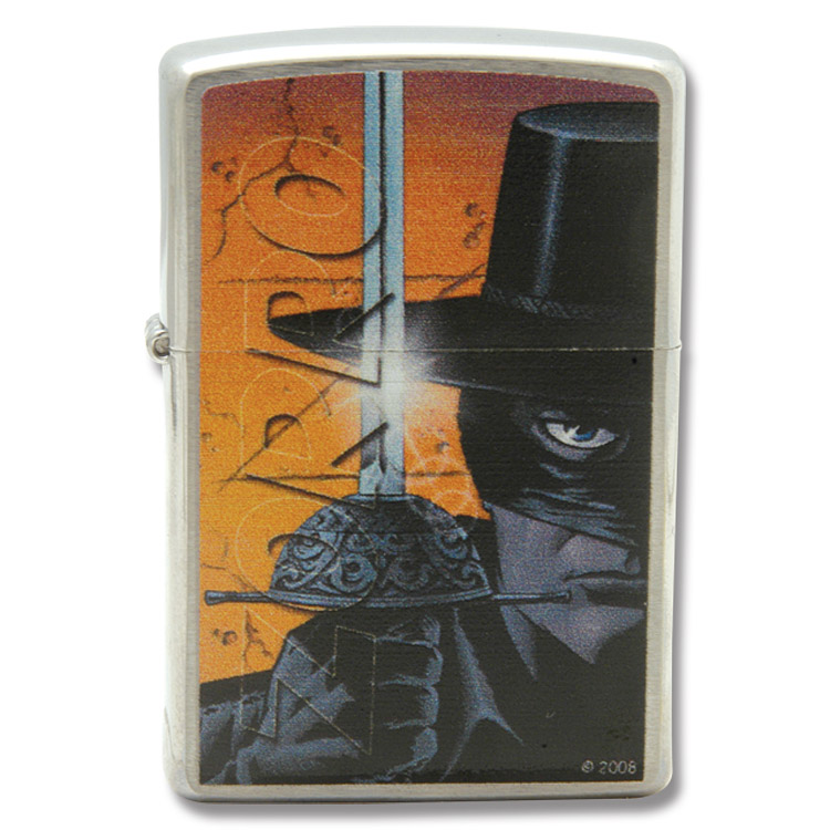 Zippo "Zorro™" Lighter with High Polish Chrome Finish