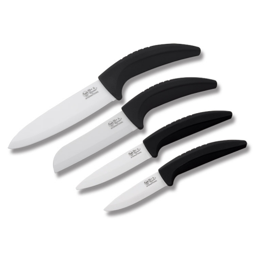Hen and Rooster International Ceramic Kitchen Knife Set