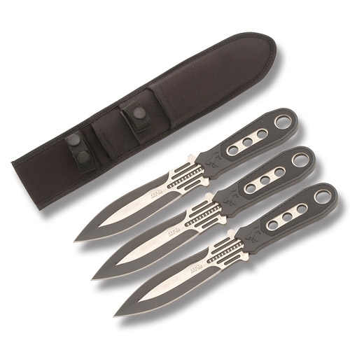 Colt Set of (3) Throwing Knives with Nylon Belt Sheath