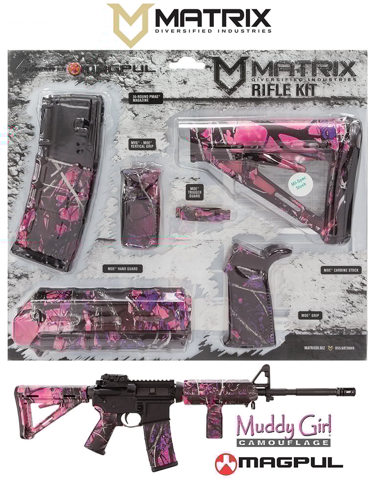 MDI MAGMIL03MG Magpul MilSpec AR15 Furniture Kit Muddy Girl