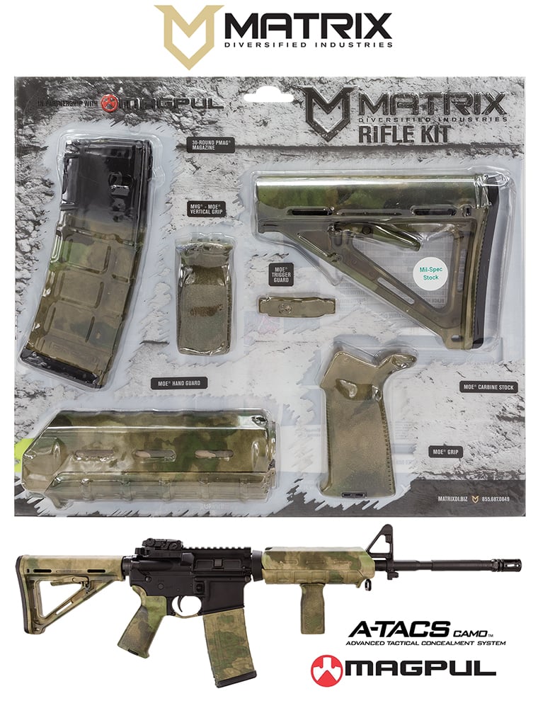 MDI MAGMIL24FG Magpul Milspec AR15 Furniture Kit ATACS