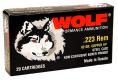 Wolf 223 Remington 62 Grain Copper Jacketed Hollow Point