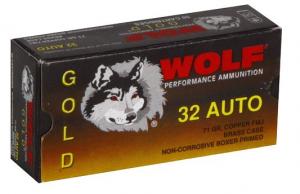 Wolf 32 ACP 71 Grain Full Metal Jacket