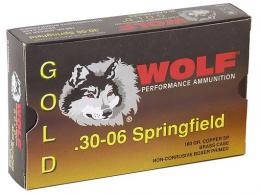 Wolf 30-06 Springfield 180 Grain Jacketed Soft Point