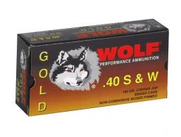 Wolf 40 Smith & Wesson 180 Grain Semi-Jacketed Hollow Point