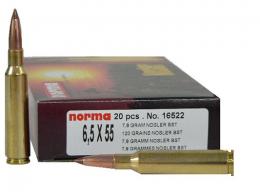 Norma 6.5 X 55 MM Swede 156 Grain Oryx 20/Box