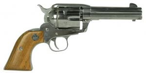 Ruger Stainless Vaquero 357 Mag 4-5/8in Gloss Stainless Rosewood