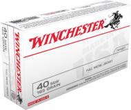 Winchester 40 Smith & Wesson 165 Grain Full Metal Jacket