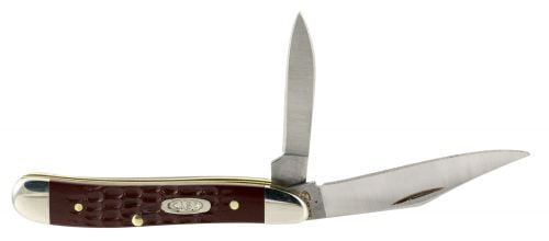 Case Peanut Folder 2.1/1.53 Stainless Steel Clip Point/Drop Point Synthetic Brown