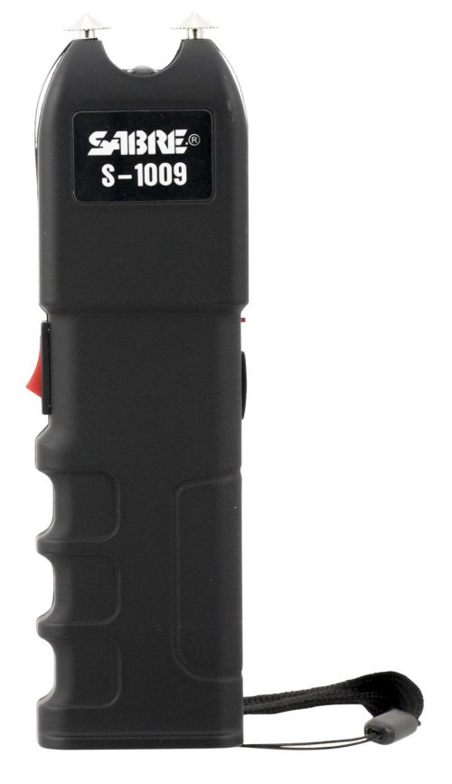 Sabre Tactical Stun Gun with Flashlight 1.25 Million Volts Black 120 Lumens