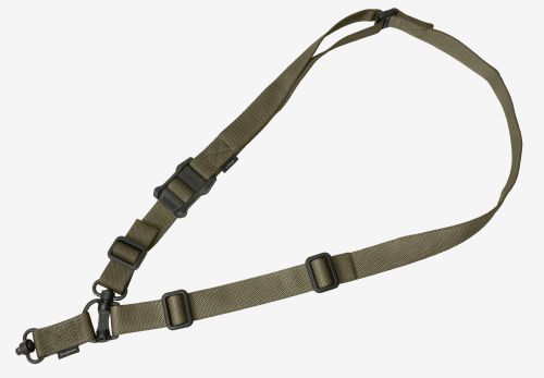 Magpul MS4 Dual QD Sling GEN2 1.25 W Adjustable One-Two Point Ranger Green Nylon Webbing for Rifle