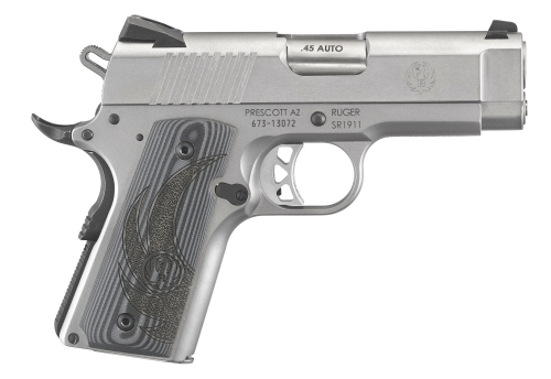 中古 美品 R.E.G. O-K ALL STAINLESS 45 Ruger SR1911 Officers Model .45 ACP 3.6