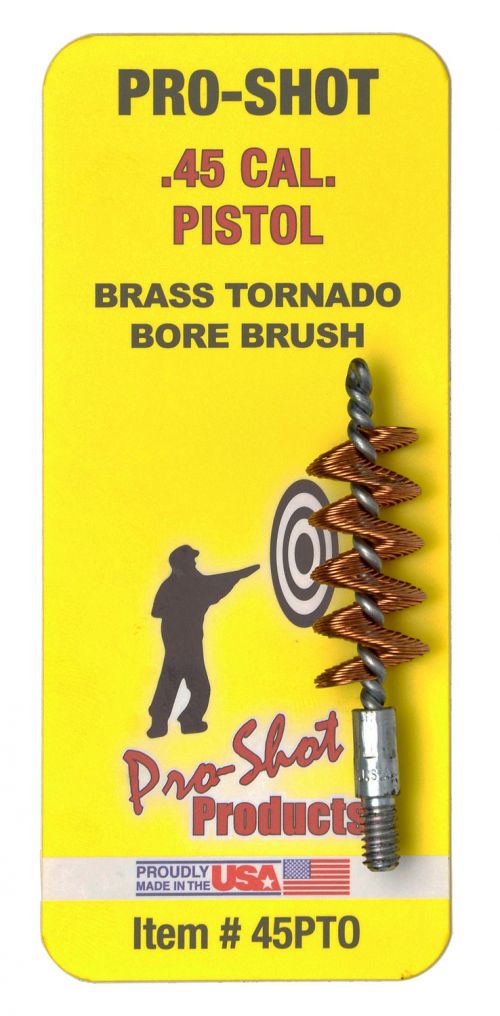 Pro-Shot Tornado Bore Brush .45 Cal Pistol Bronze