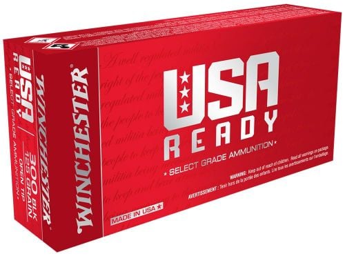 Winchester  USA Ready 300 Blackout Ammo 125gr Open Tip 20rd box