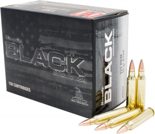 Hornady Black Hollow Point Boat Tail 6mm Creedmoor Ammo 20 Round Box