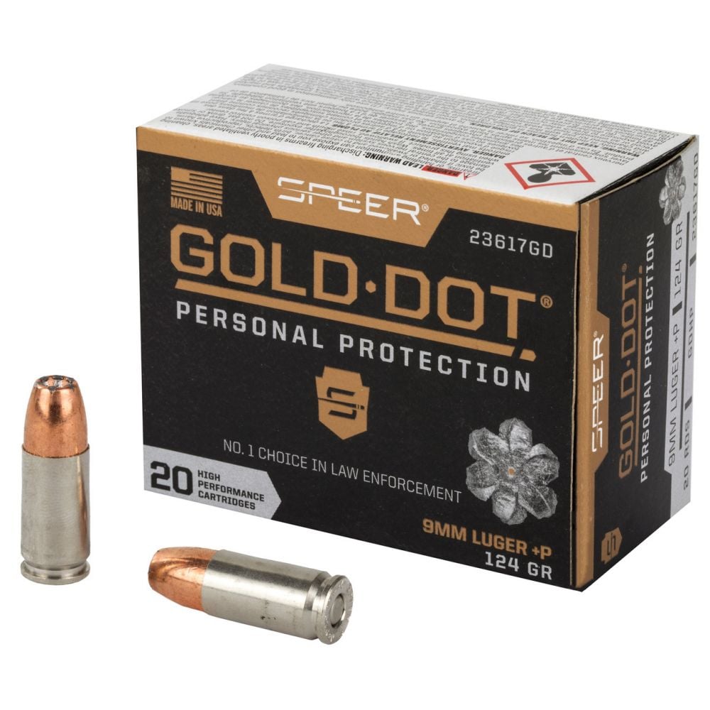 Speer Ammo Gold Dot Personal Protection 9mm 124 GR Hollow