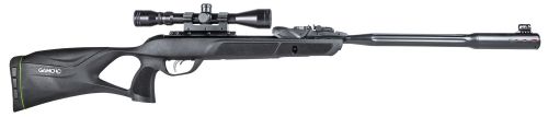 Gamo  Swarm Fusion 10X Gen3 Gas Piston 22 Pellet 10rd Black Fluted Steel All Weather Lightweight Thumbhole Stock Sc