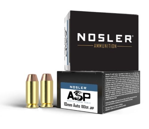 Nosler Match Grade  10mm Ammo 180gr Jacketed Hollow Point 20 Round Box