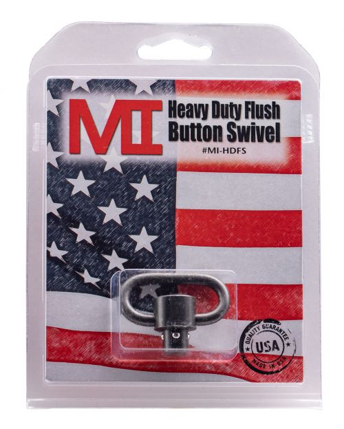 Midwest Industries Heavy-Duty Swivel 1.25 Quick Detach/Push Button Black Manganese Phosphate Steel