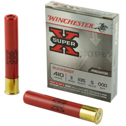 Winchester Super-X 410 Ga  3 5 Pellets #000 Lead Buckshot 5rd box