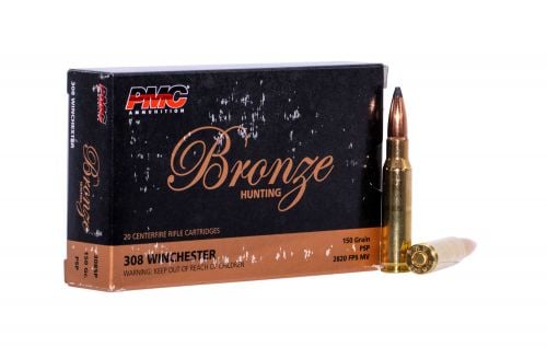 PMC Bronze Soft Point 308 Winchester Ammo 150gr  20 Round Box