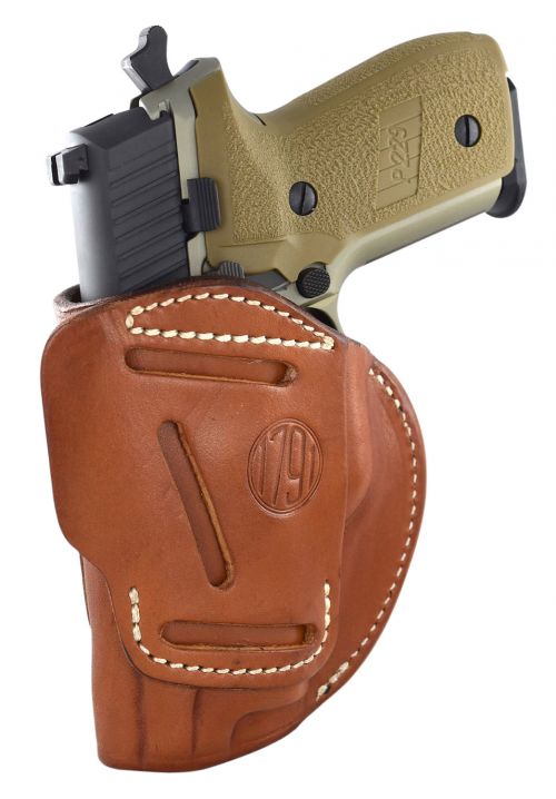 1791 Gunleather 4 Way Classic Brown Leather IWB/OWB For Glock 26-30/33/39; Sig P228/239; Sprgfld XDS/XDE/XD9/40; Taurus
