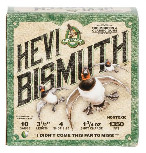 HEVI-Round Hevi-Bismuth Waterfowl 10 Gauge 3.5 1 3/4 oz 4 Round 25 Bx/ 10 Cs