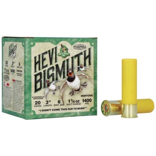 Hevi-Shot Hevi-Bismuth #6 Non-Toxic Shot 20 Gauge Ammo 1 1/8 oz 25 Round Box