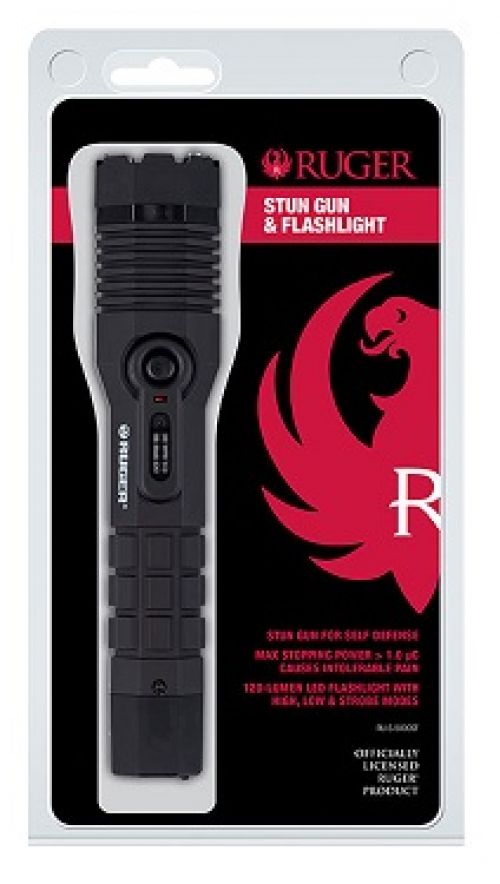 Sabre Ruger Tactical Stun Gun/LED Flashlight 0.515 uC Black/Red