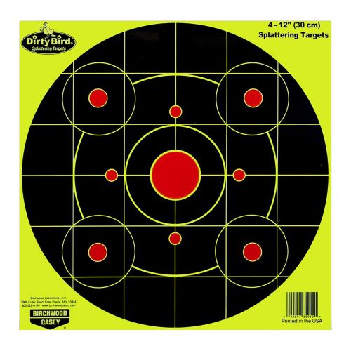 Birchwood Casey Dirty Bird Circle Hanging Paper Target 12 4 Per Pack