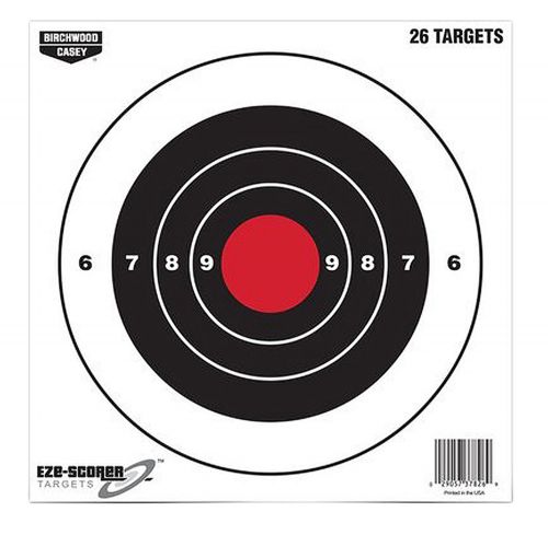 Birchwood Casey EZE-Scorer Bulls-Eye Bullseye Paper Target 8 x 8 26 Per Pack