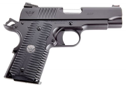 Wilson Combat ACP Compact SAO 9mm Luger 4 8+1 Black Armor-Tuff Carbon Steel Black G10 Eagle Claw Grip