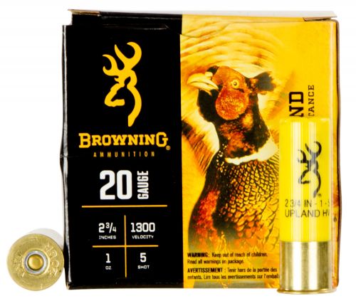 Browning Ammo BXD Upland 20 Gauge 2.75 1 oz 5 Shot 25 Bx/ 10 Cs