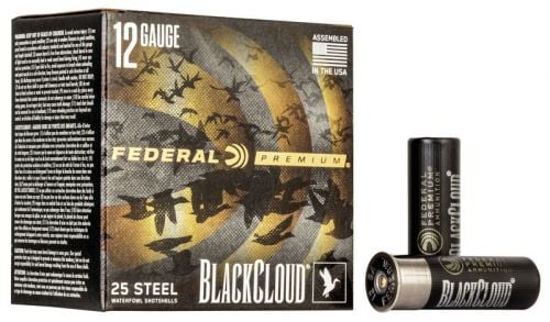 Federal Black Cloud FS Steel 12GA  3  1 1/4 oz #4  25rd box