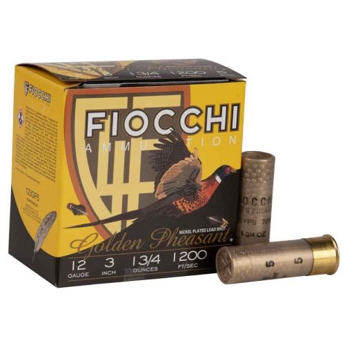 Fiocchi Golden Pheasant 12 Gauge 3 1 3/4 oz 5 Shot 25 Bx/ 10 Cs