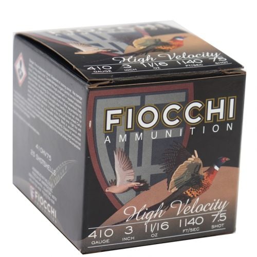 Fiocchi High Velocity 410 Gauge 3\ 11/16 oz  #7.5 Shot 25rd box