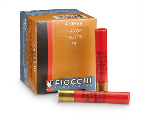 Fiocchi  Shooting Dynamics High Velocity .410 GA 3 11/16 oz #8 shot 25rd box