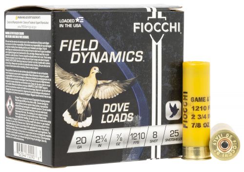 Fiocchi Game & Target 20 GA 2-3/4 7/8 oz #8 25rd box