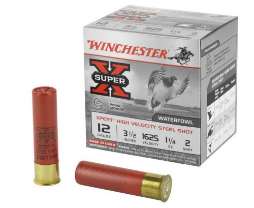 Winchester Ammo Super X Xpert High Velocity 12 Gauge 3.50 1 1/4 oz 2 Shot 25 Bx/ 10 Cs