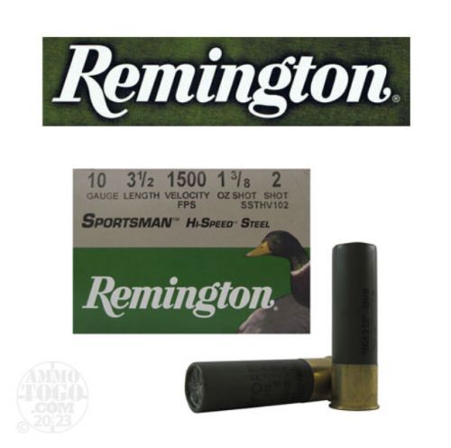 Remington Ammunition Sportsman 10 Gauge 3.50 1 3/8 oz 2 Shot 25 Bx/ 10 Cs