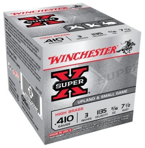 Winchester Super X High Brass 410 Gauge 3 11/16 oz #7.5 Shot 25rd box