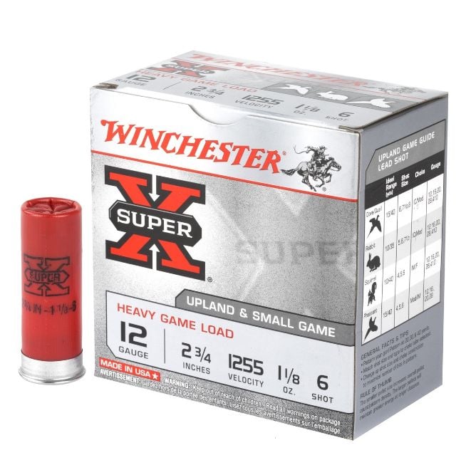 Winchester Super X Heavy Game Load 12 GA 2.75 1 1/8 oz #6
