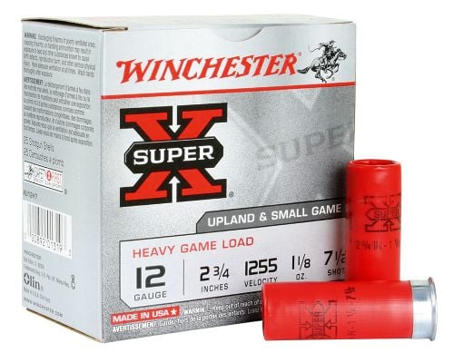 Winchester Ammo Super X Heavy Game Load 12 Gauge 2.75 1 1/8 oz 7.5 Shot 25 Bx/ 10 Cs