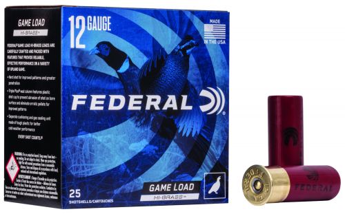 Federal Game-Shok Upland Hi-Brass 12 GA 2.75 1 1/4 oz 6 Round 25 Bx/ 10 Cs