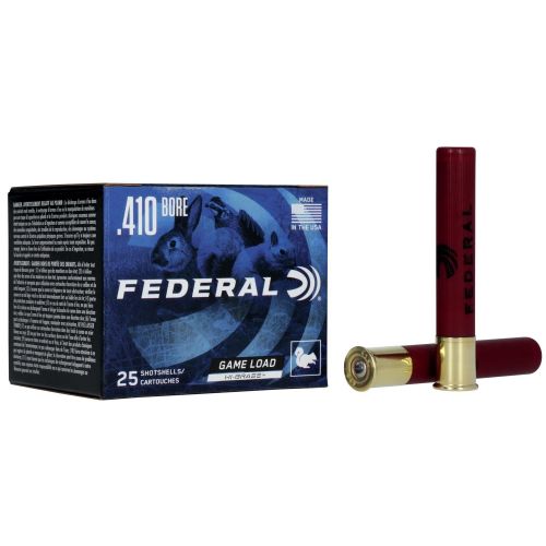 Federal Game-Shok Upland 410 GA Ammo 3 11/16 oz #7.5 Shot 25rd box