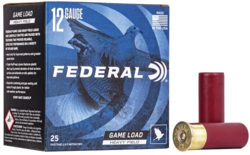 Federal Game-Shok Upland Heavy Field 12 GA 2.75 1 1/8 oz #4 Shot 25 Bx/ 10 Cs