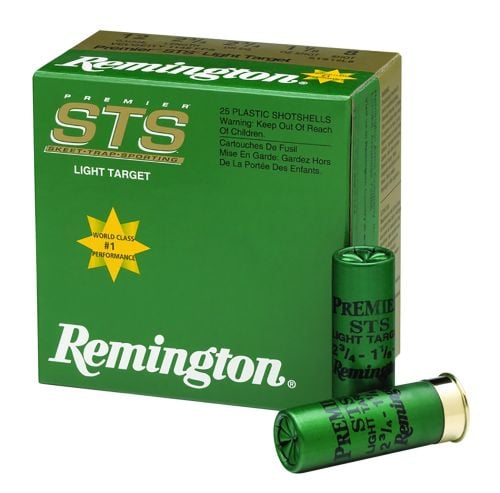 Remington  Premier STS Target Load 12 Gauge Ammo 2.75\\\ 1 1/8 oz  #7.5 Shot 1200fps  25rd box