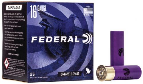 Federal Game-Shok Upland 16ga  2.75 1 oz #8  25rd box