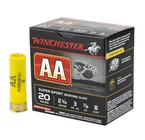 Winchester Ammo AA Super Sport 20 Gauge 2.75 7/8 oz 8 Shot 25rd box