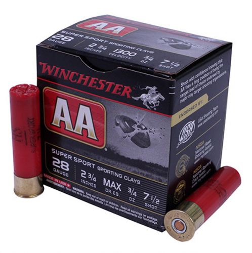 Winchester Ammo AA Super Sport 28 Gauge 2.75 3/4 oz 7.5 Shot 25 Bx/ 10 Cs